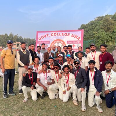 Runners Up Inter College Cricket Tournmanent